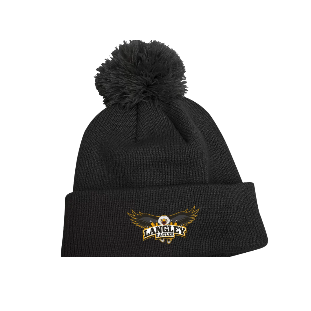 Langley Eagles New Era Pom Pom Toque